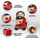 Combo Jesús Confort: Peluche que Respira + Collar del Sagrado Corazón
