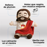 Combo Jesús Confort: Peluche que Respira + Collar del Sagrado Corazón