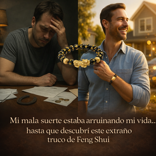 Pulsera Feng Shui Pixiu de Obsidiana Negra