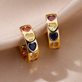 Round Heart Earrings