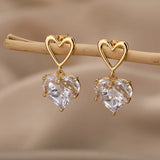 Round Heart Earrings
