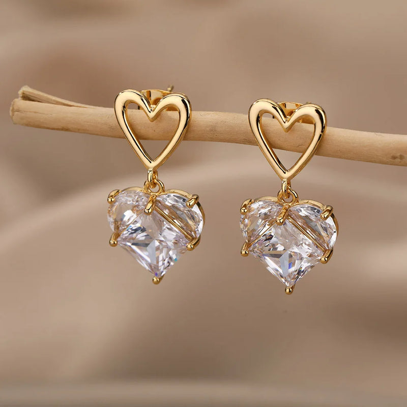 Round Heart Earrings