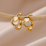 Round Heart Earrings
