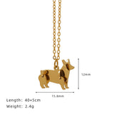 Block Dog & Cat Necklace