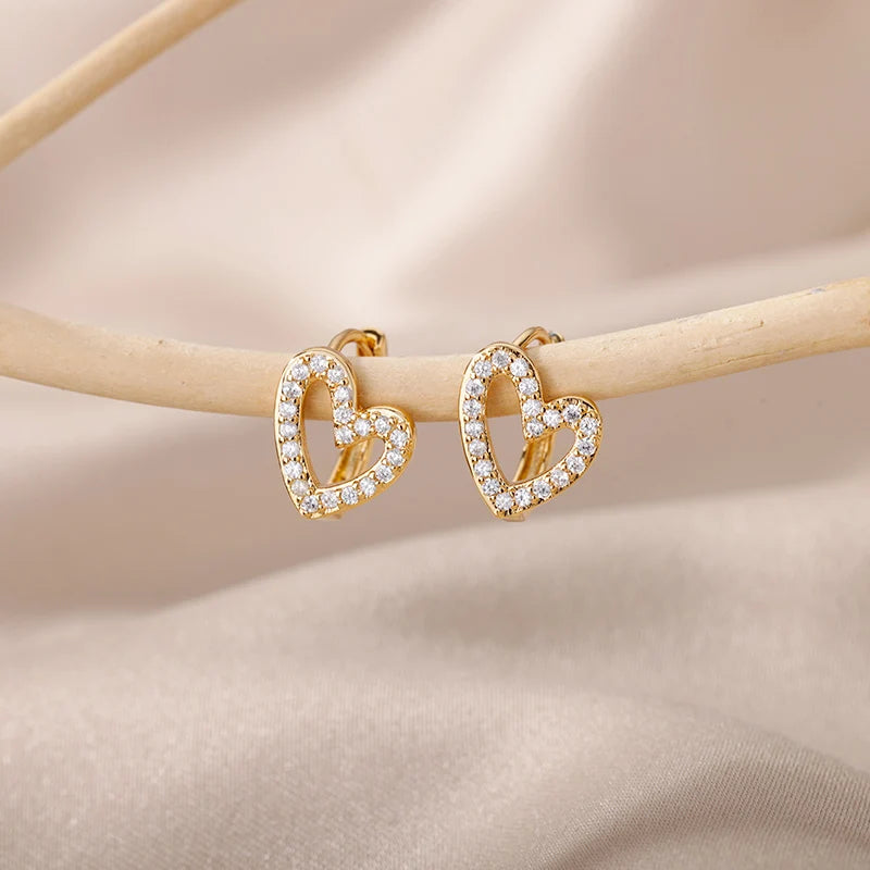 Round Heart Earrings