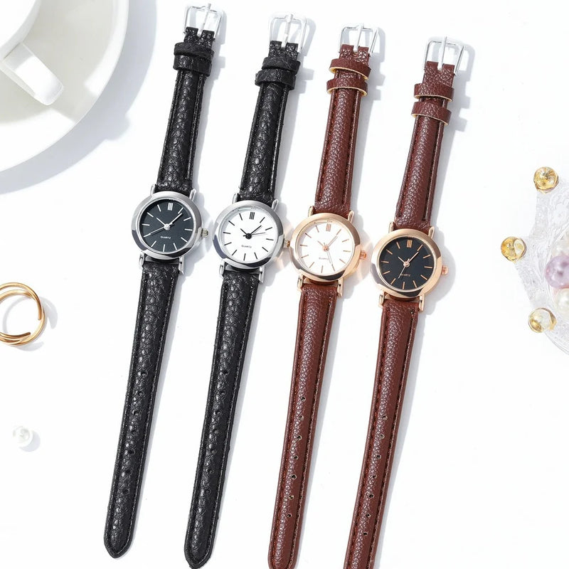 minimalist women’s quartz watch on wrist