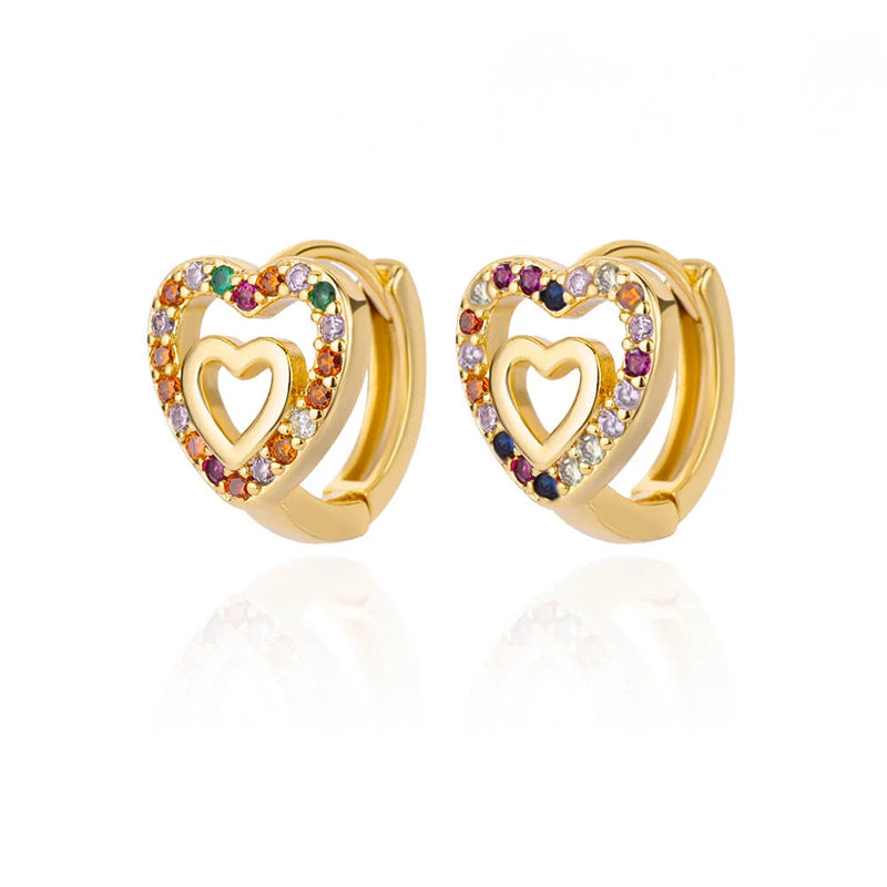 Round Heart Earrings