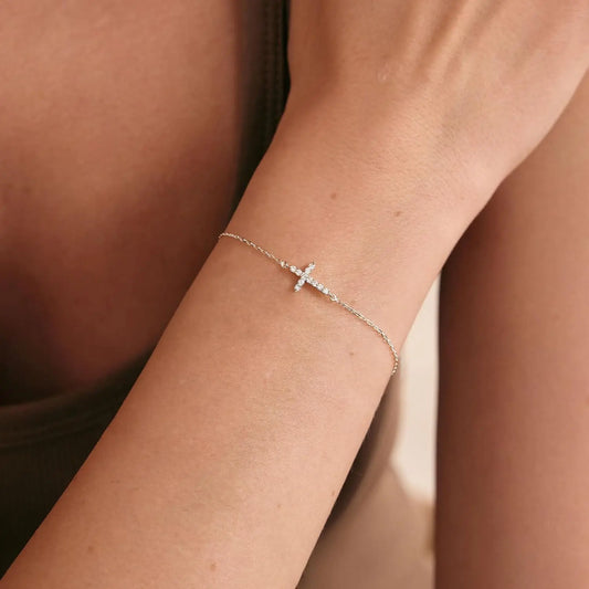 Dainty Cross Bracelet