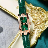 square roman numeral women’s watch close-up