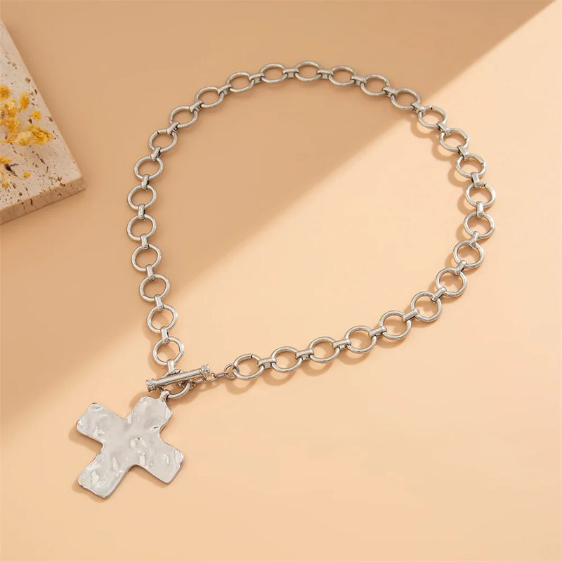 stainless steel cross buckle jewelry design