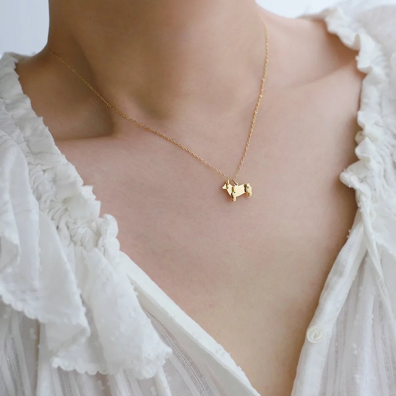 Block Dog & Cat Necklace