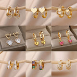 Round Heart Earrings