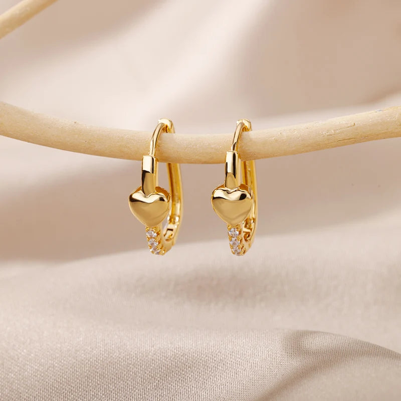 Round Heart Earrings