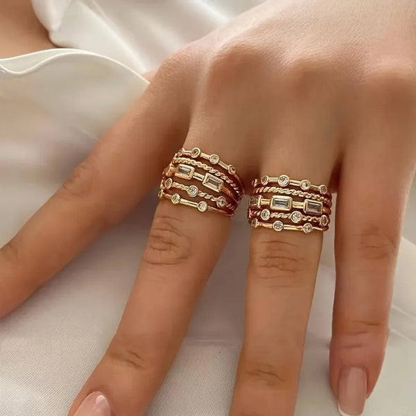 adjustable minimalist gold ring