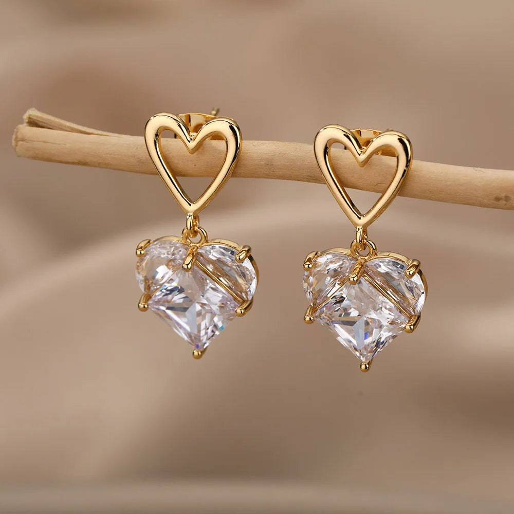 Round Heart Earrings