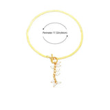 teardrop pearls necklace with gold accents
