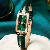 square roman numeral women’s watch close-up