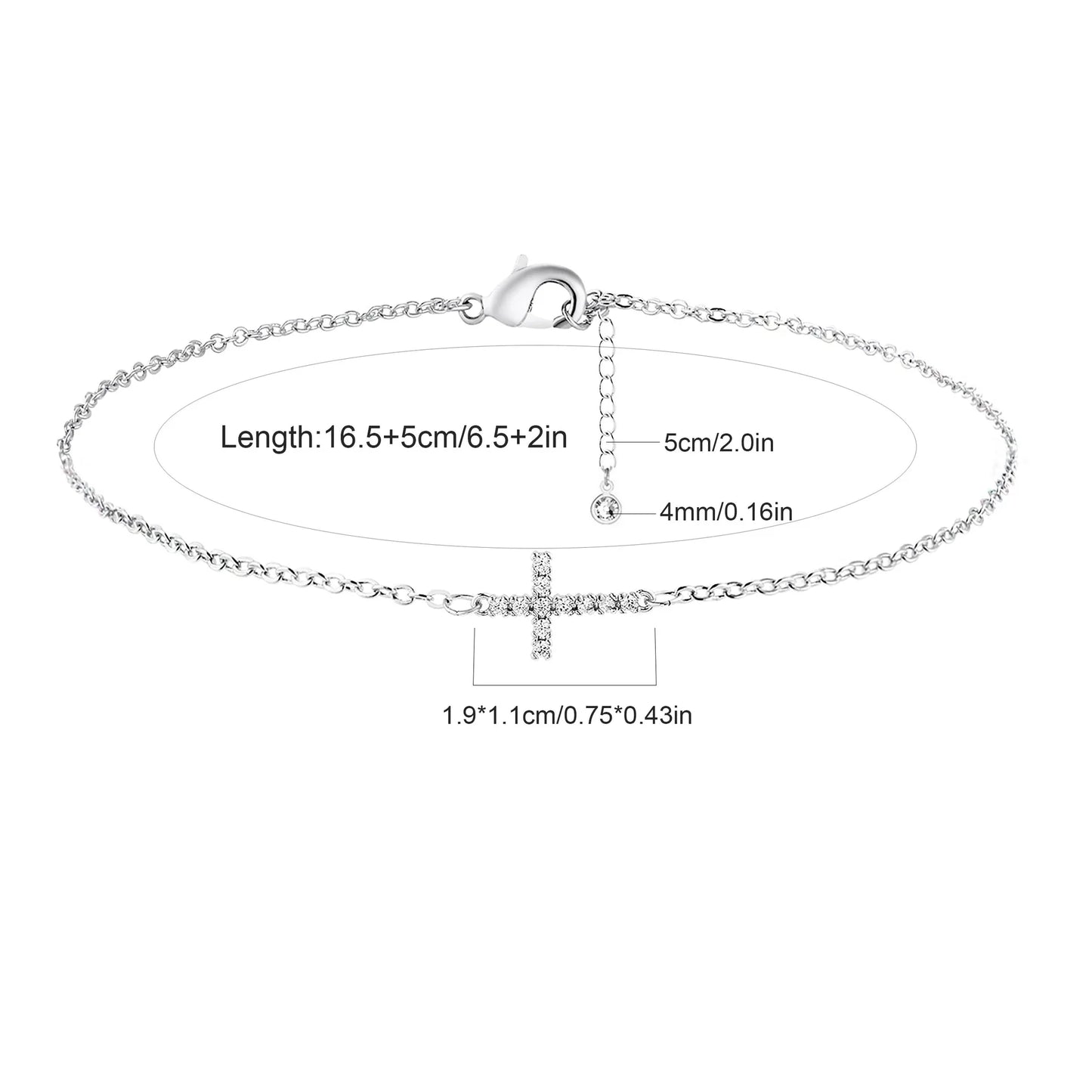 Dainty Cross Bracelet